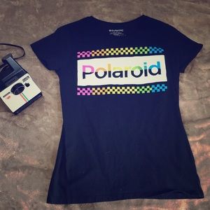 Polaroid t-shirt.